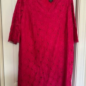 Adrianna Papell Bold Pink Dress